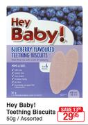Hey Baby Teething Biscuits Assorted-50g
