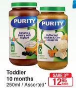 Purity Toddler 10 Months Assorted-250ml Each