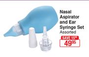 Nuby Nasal Aspirator & Ear Syringe Set Assorted
