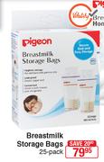 Pigeon Breastmilk Storage Bags 25 Pack