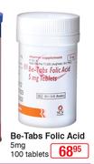 Be-Tabs Folic Acid 5mg 100 Tablets