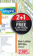 Cetaphil Sun Lotion SPF50+ -200ml Each