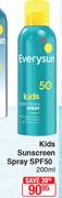Everysun Kids Sunscreen Spray SPF50-200ml