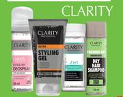 Clarity Ultra Styling Gel Or 2 In 1 Shampoo & Conditioner-50ml Each