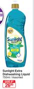 Sunlight Extra Dishwashing Liquid Assorted-750ml