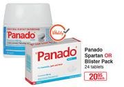 Panado Spartan Or Blister Pack 24 Tablets-Each