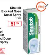 Sinutab Blocked Nose Nasal Spray-10ml