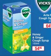 Vicks Honey & Ginger Cough Syrup-150ml