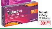 Telfast 120 mg 30 Tablets