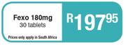  Fexo 180 mg 30 Tablets
