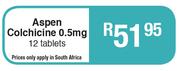 Aspen Colchicine 0.5 mg 12 Tablets