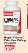 Biogen Vitamin C Ester Plus 1000 mg 60 Capsules