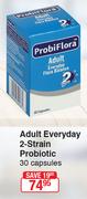 Probi Flora Adult Everyday 2 Strain Probiotic 30 Capsules