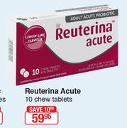 Reuterina Acute 10 Chew Tablets