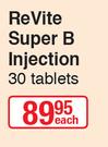 Revite Super B Injection 30 Tablets-Each