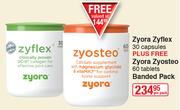 Zyora Zyflex 30 Capsules Plus Free Zyora Zyosteo 60 Tablets Banded Pack-Per Pack
