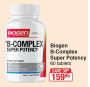 Biogen B-Complex Super Potency 60 Tablets