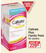 Caltrate Plus Family Pack 90 Tablets