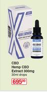 Elixinol CBD Hemp CBD Extract 300mg Drops-30ml