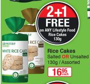 Lifestyle Food Rice Cakes Salted Or Unsalted Assorted-130g Each