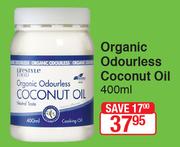 Lifestyle Food Organic Odourless Coconut Oil-400ml
