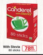 Canderel With Stevia 80 Sticks-Each