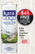 Kara 100% Coconut Water-1Ltr Each