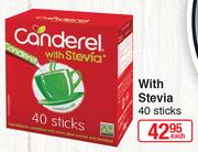 Canderel With Stevia 40 Sticks-Each