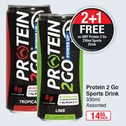 Protein 2 Go Sports Drink Assorted-330ml Each