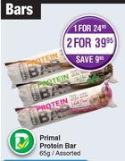 Primal Protein Bar Assorted-2 x 65g 
