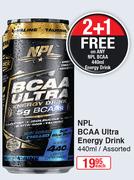 NPL BCAA Ultra Energy Drink Assorted-440ml Each