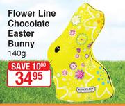 Flower Line Chocolate Easter Bunny-140g