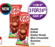 Nestle Kitkat Easter Break Mini Chocolate Bunnies-29g Each