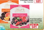 Fruit Sensation Dark Chocolate-150g Each