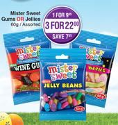 Mister Sweet Gum Or Jellies-3x60g