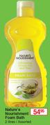 Nature's Nourishment Foam Bath-2 Liter