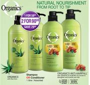 Organics Shampoo Or Conditioner-2X1Liter