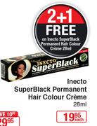 Inecto Super Black permanent Hair Colour Creme-28mlEach