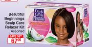 Dark And Lovely Beautiful Beginnings Scalp Care Relaxer Kit Assorted