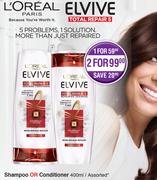 Loreal Shampoo Or Conditioner-2x400ml