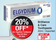 Elgydium Brilliance & Care Toothpaste Assorted-30ml