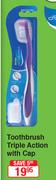 Dentalmate Toothbrush Triple Action With Cap