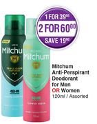 Mitchum Anti-Perspirant Deodorant For Men or Women-120ml