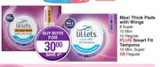 Lil-Lets Thick Pads With Wings-For Both
