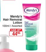 Mandy's Hair Removal Lotion-100ml