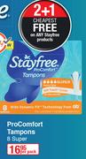 Stayfree ProComfort Tampons 8 Super-Per Pack
