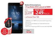 Nokia 8 Smartphone 4G-On uChoose Flexi 165 + Nokia 3310-On uChoose Flexi 60