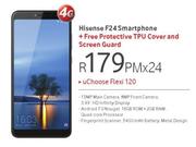 Hisense F24 Smartphone 4G-On uChoose Flexi 120 + Free Protective TPU Cover & Screen Guard