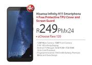 Hisense Infinity H11 Smartphone 4G-On uChoose Flexi 120 + Free Protective TPU Cover & Screen Guard