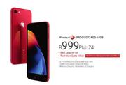 Apple iPhone 8 4G Product Red 64GB-On Red Select+ Or Red More Data 10GB